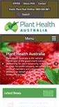Mobile Screenshot of planthealthaustralia.com.au