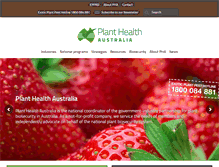 Tablet Screenshot of planthealthaustralia.com.au